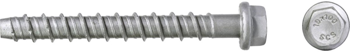Анкерный шуруп SORMAT SCS HEX 10X140 по бетону с покрытием multi laire (уп. 25 шт) [9630351369]