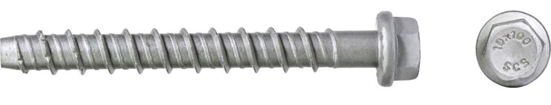 Анкерный шуруп SORMAT SCS HEX 6X50 по бетону с покрытием multi laire (уп. 100 шт) [9630351307]