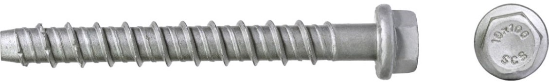 Анкерный шуруп SORMAT SCS HEX 8X60 по бетону с покрытием multi laire (уп. 50 шт) [9630351331]