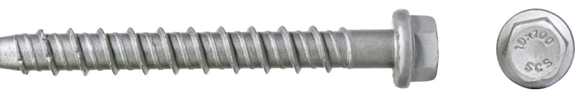 Анкерный шуруп SORMAT SCS HEX 8X80 по бетону с покрытием multi laire (уп. 50 шт) [9630351335]