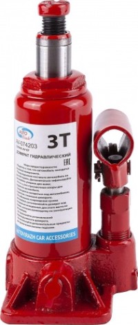 Домкрат бутылочный Autovirazh AV-074203 3 т (красный) Домкрат бутылочный Autovirazh AV-074203 3 т (красный)