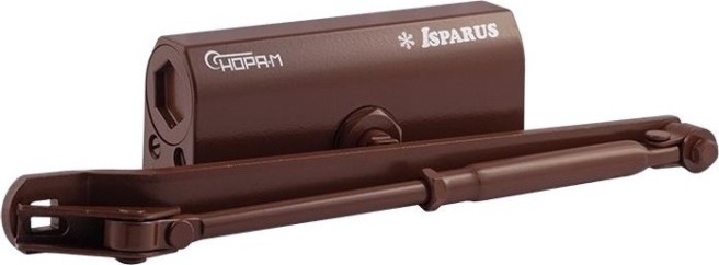 Доводчик дверной НОРА-М 440 ISPARUS морозостойкий "Коричневый" [17205]