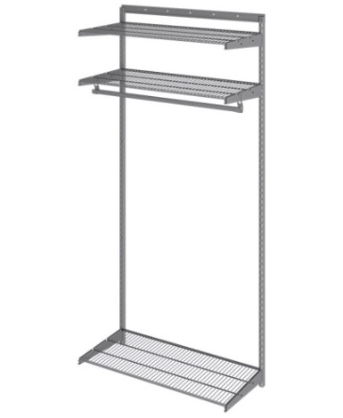 Гардеробная система ПРАКТИК HOME Basic G90 графит [S70299914515]