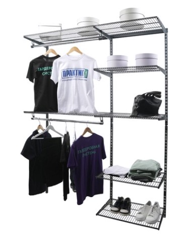 Гардеробная система ПРАКТИК HOME OptimaG150 графит [S70299917515]