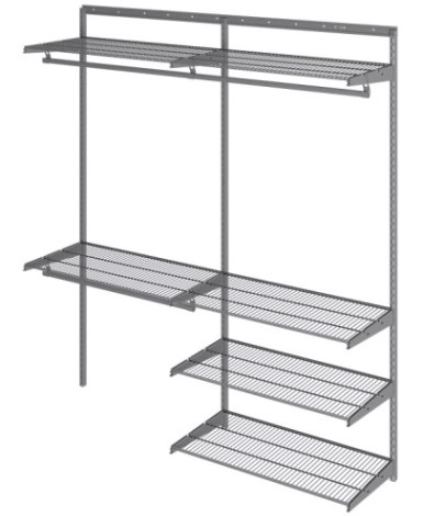 Гардеробная система ПРАКТИК HOME OptimaG180 графит [S70299918515]