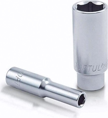 Головка шестигранная с посадкой 1/4" TOPTUL BAEE0806 6 мм глубокая Головка шестигранная с посадкой 1/4" TOPTUL BAEE0806 6 мм глубокая