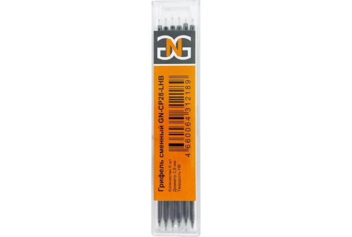 Грифель сменный GNG GNCP28LHB 6 шт