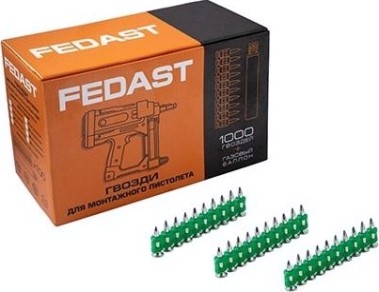 Гвоздь монтажный FEDAST 3.0 х 25 мм усиленный (уп.1000 шт.) [fd3025eg]
