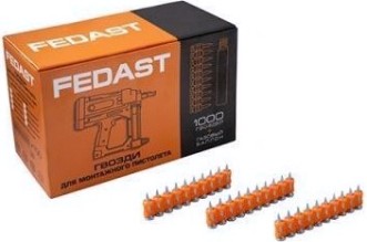 Гвоздь монтажный FEDAST 3.0 х 38 мм (уп.1000 шт.) с кованым наконечником [fd3038mgbp]
