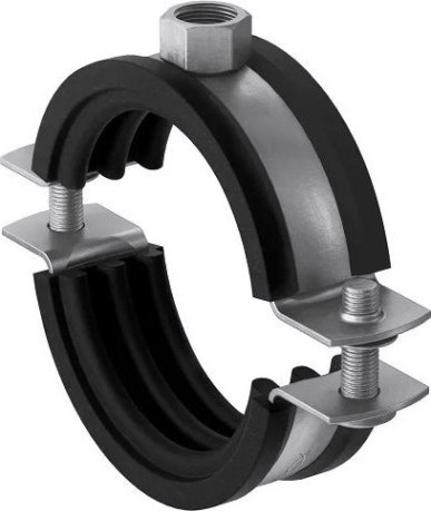 Хомут FISCHER 40 - 46 (1 1/4") для монтажа труб двухболтовый FRS А4 560597 [560597]
