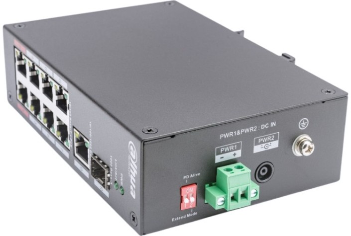 Коммутатор DAHUA DH-PFS3110-8ET-96-V2 8-портовый неуправляемый с PоE