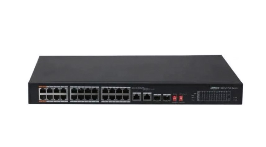 Коммутатор DAHUA DH-PFS3226-24ET-240 24-портовый неуправляемый с PоE