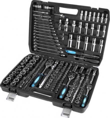Набор инструментов Autovirazh 1/4"-3/8"-1/2" DR, 216 предметов AV-212216 [av-212216]