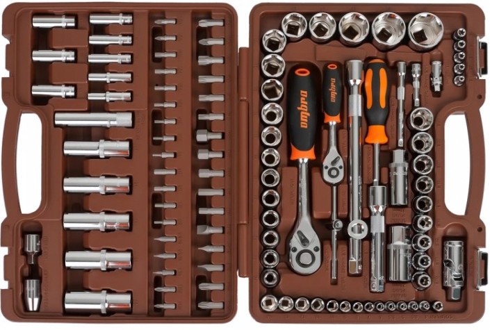 Набор инструментов OMBRA OMT108S 1/4", 3/8", и 1/2"DR, 108 предметов [055322]