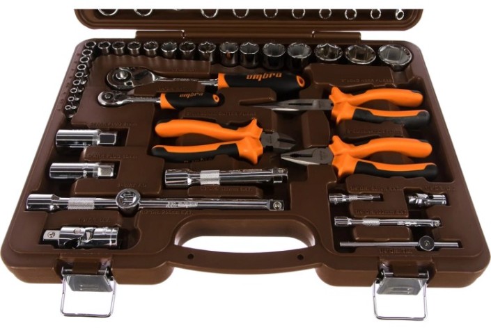 Набор инструментов OMBRA OMT55S 1/4", 1/2"DR, 55 предметов Набор инструментов OMBRA OMT55S 1/4", 1/2"DR, 55 предметов