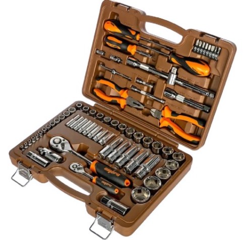 Набор инструментов OMBRA OMT69S 1/4", 1/2"DR, 69 предметов [055004]