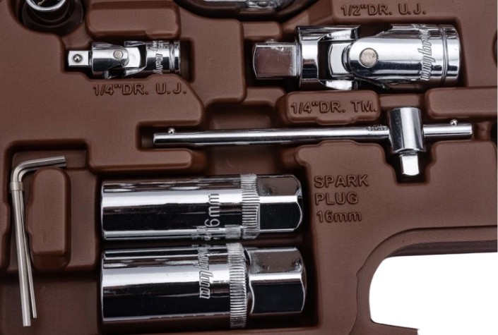 Набор инструментов OMBRA OMT94S12 1/4", 1/2"DR, с торцевыми 12-гранными головками, [055378]