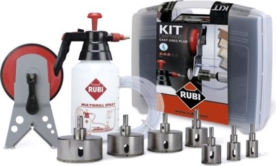 Набор коронок с алмазным напылением и аквасистемой RUBI EASY GRES 4 шт. (20-28-35-43-50-65-75) 50937 [50937]