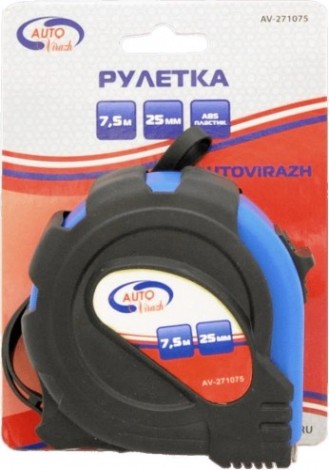 Рулетка измерительная Autovirazh AV-271075 7,5 м х 25 мм
