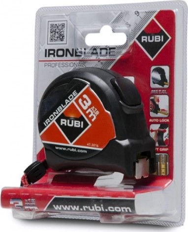 Рулетка измерительная RUBI IRONBLADE 3 м х 16 мм 75903 [75903]