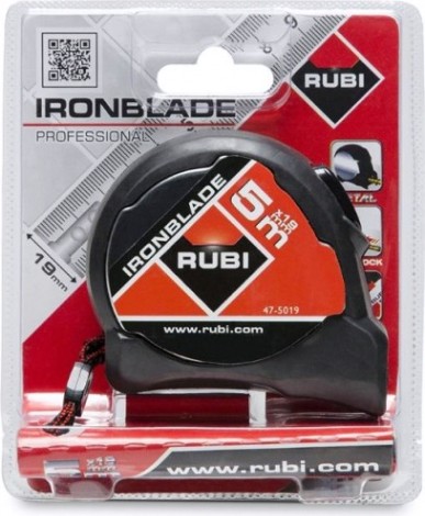 Рулетка измерительная RUBI IRONBLADE 5 м х 19 мм 75904 [75904]