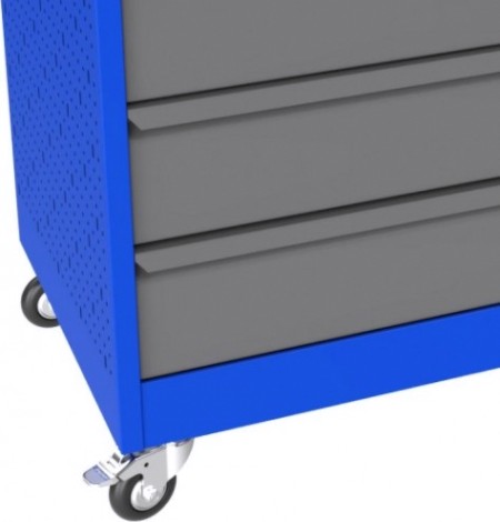 Тележка инструментальная ВЕРСТАКОФФ PROFFI 950.5 RAL5005 5 выдвижных ящиков RAL7024 [103111 M]