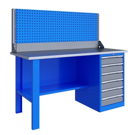 Верстак однотумбовый ВЕРСТАКОФФ TNC 161.16.3-1 [125150]